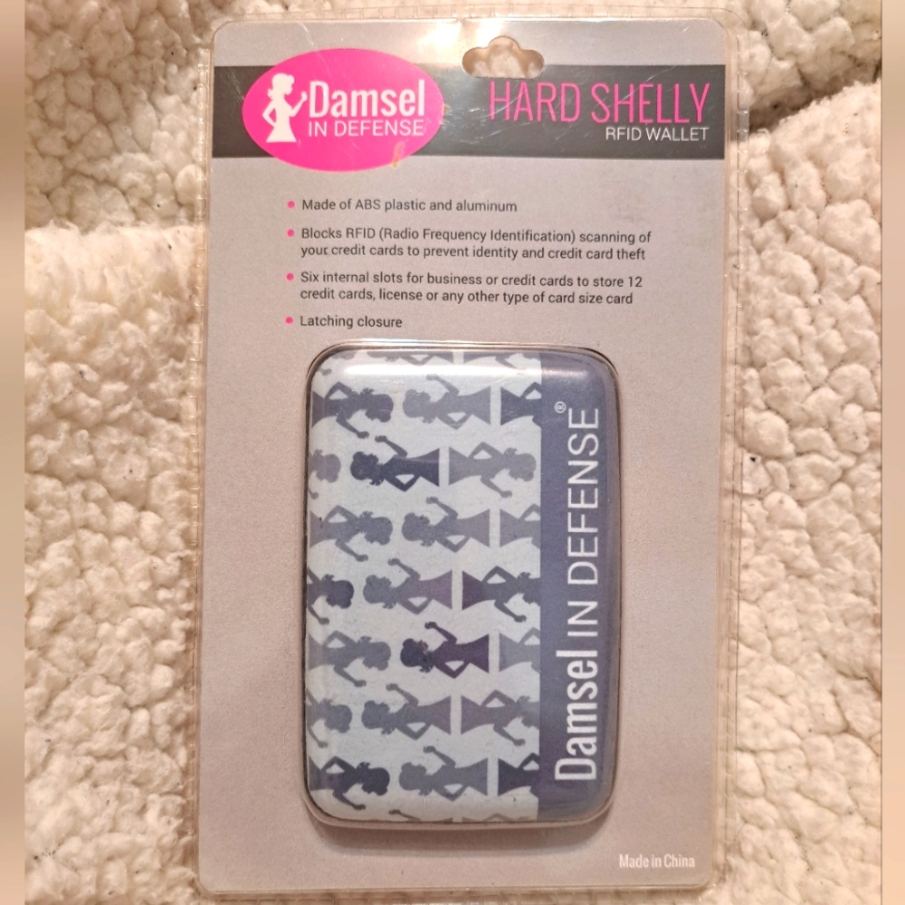Damsel In Defense Women's RFID Wallet Hard Shelly NIP